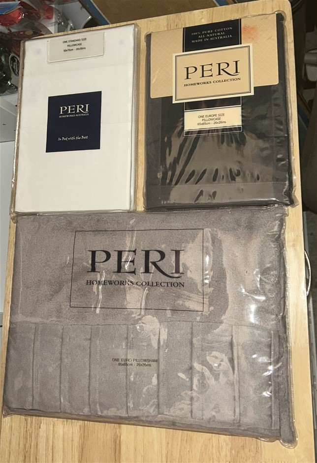 3x PERI Homeworks Collection Pillowcases