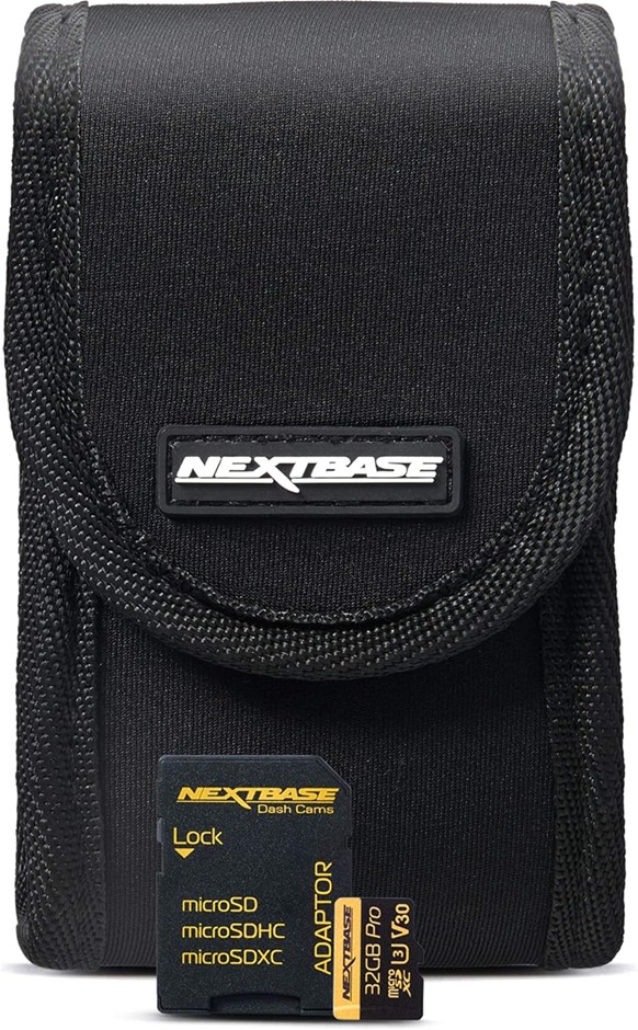 NEXTBASE Go Pack Carry Case and 32GB U3 Memory Card.