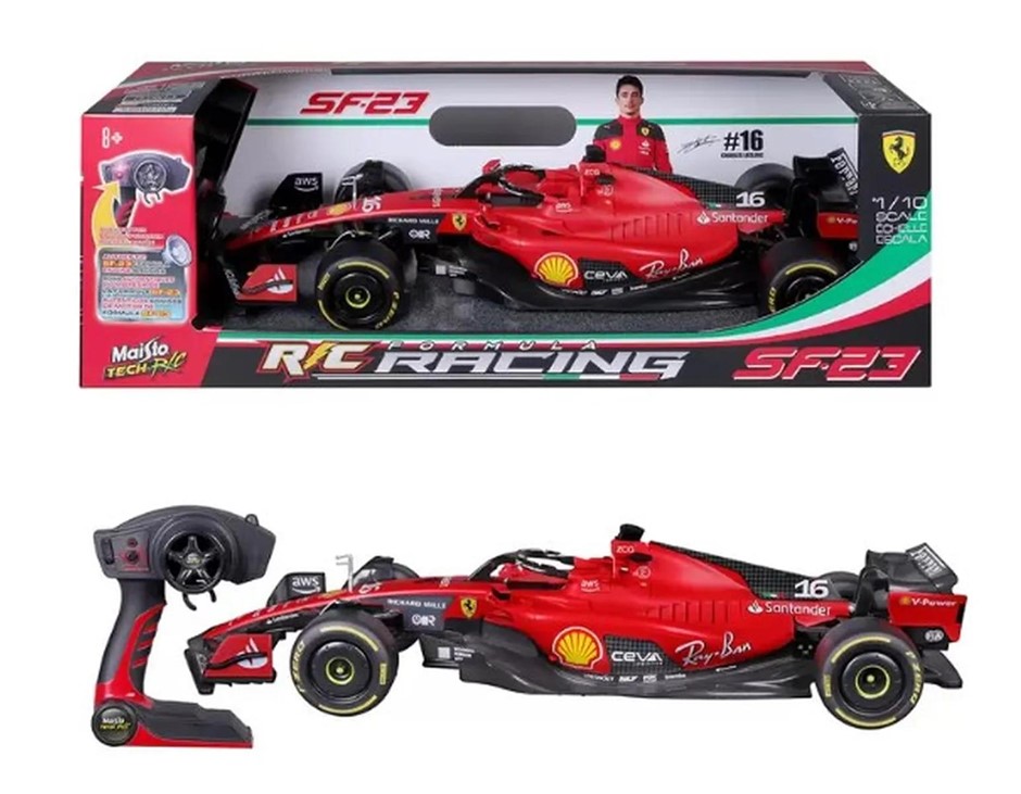 MAISTO 1:10 Formula 1 Racing RC Ferrari Charles Leclerc #16. NB: Retail ret