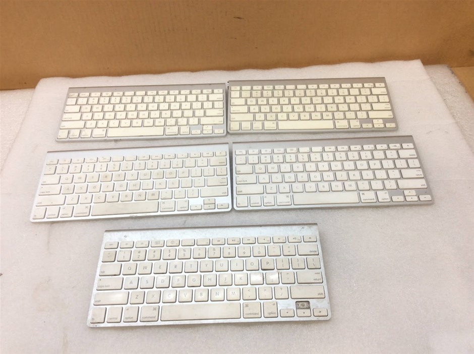 APPLE A1314 Aluminum Wireless Keyboard (Lot Of 5)