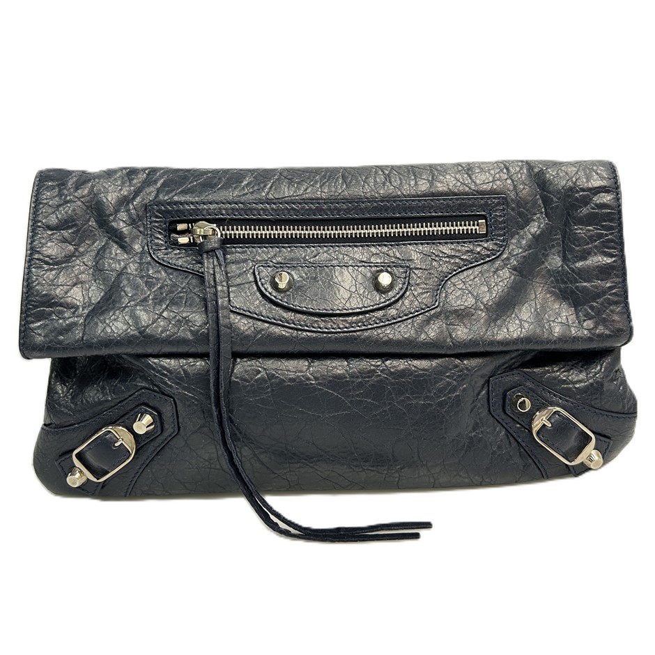 Balenciaga Motocross Envelope Clutch Bag