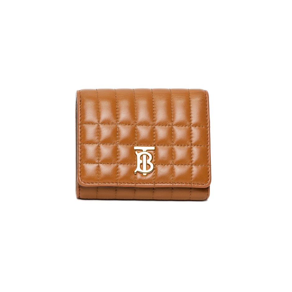 Burberry small quilted leather wallet