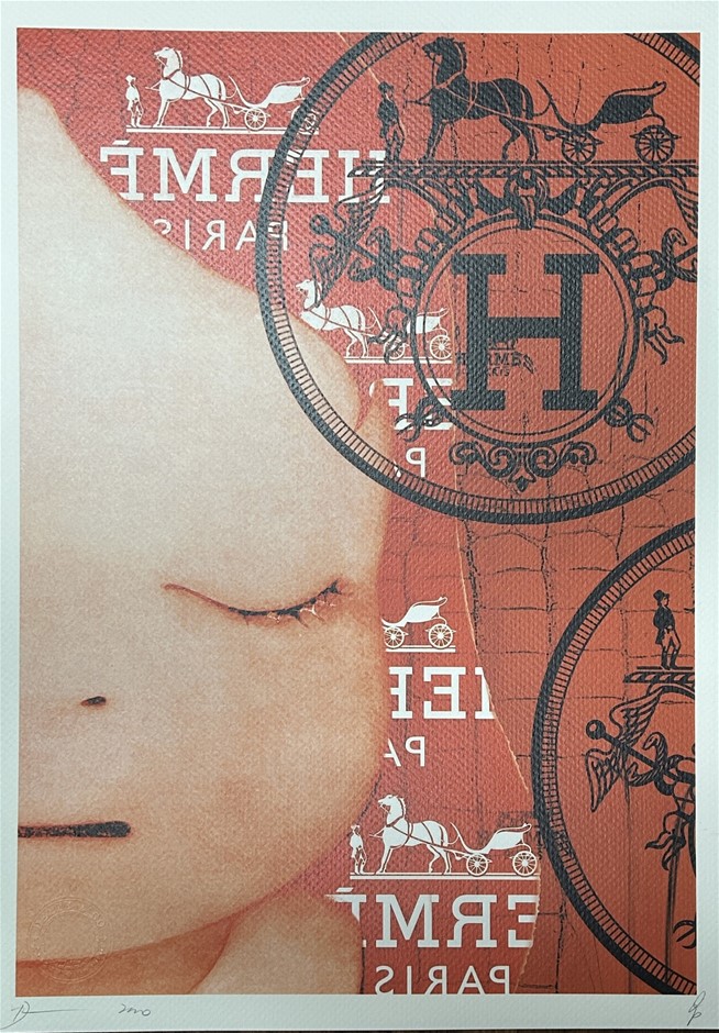 Death NYC Signed Street Art "Hermes/Yoshitomo Nara Style" Limited Edition