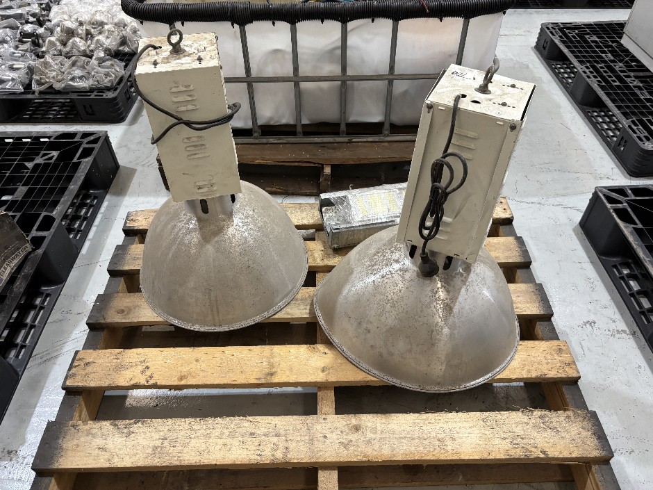 <p>Pair of Industrial High Bay Downlights</p>
