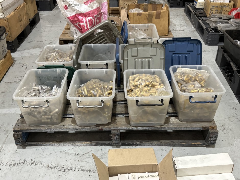 Pallet of Assorted Brass & Steel Fittings