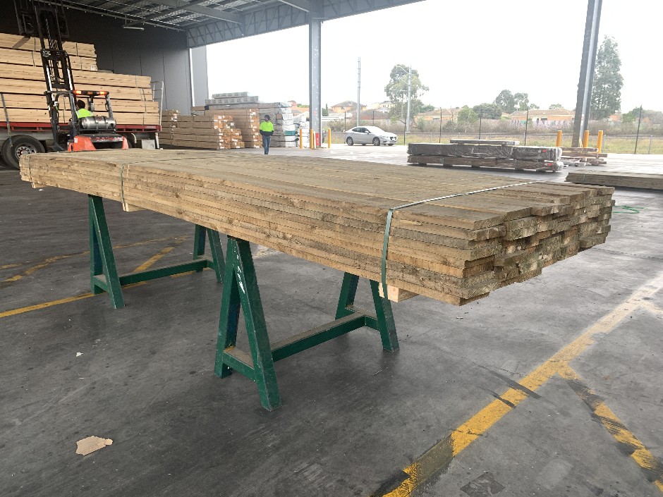 <p>63 x Treated Pine Sawn 150mm x25mm Plinth 4.8m</p>
