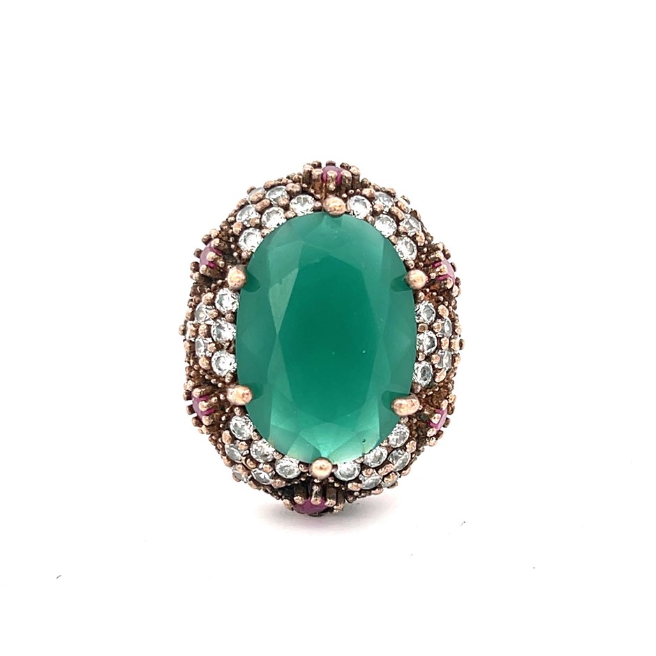 Sterling silver statement ring