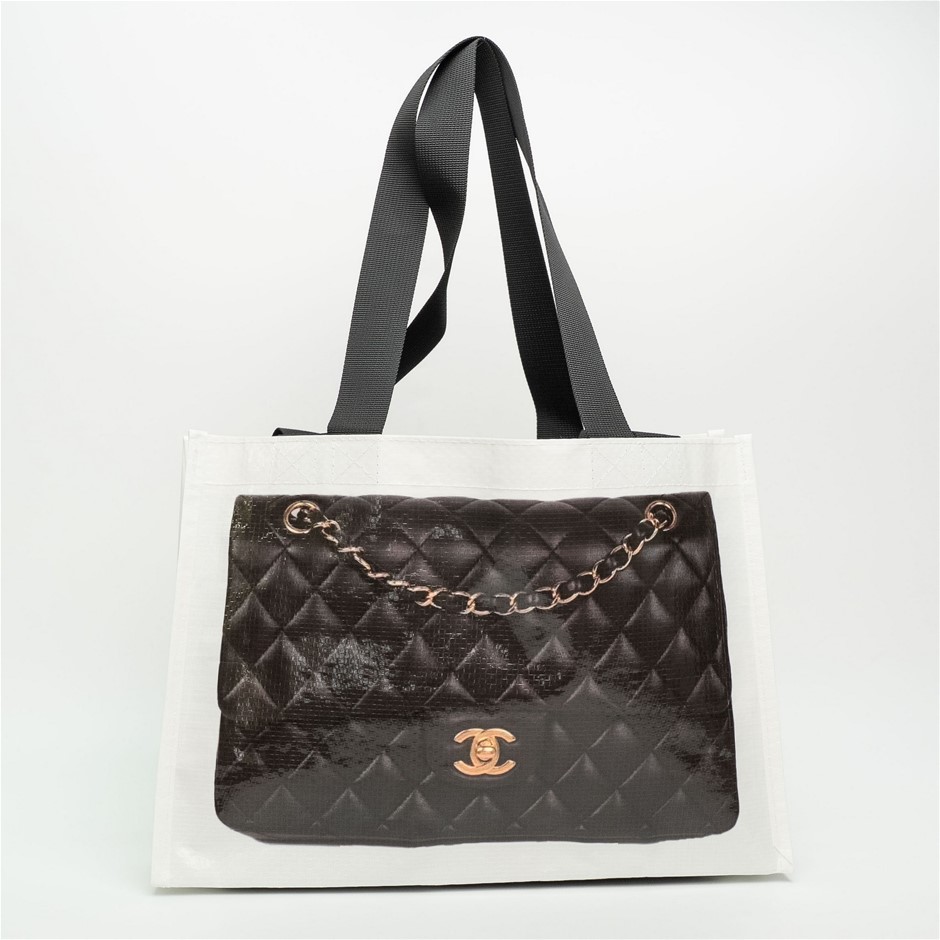 Luxury Style Quilted Print Reusable Shopping Tote Bag
