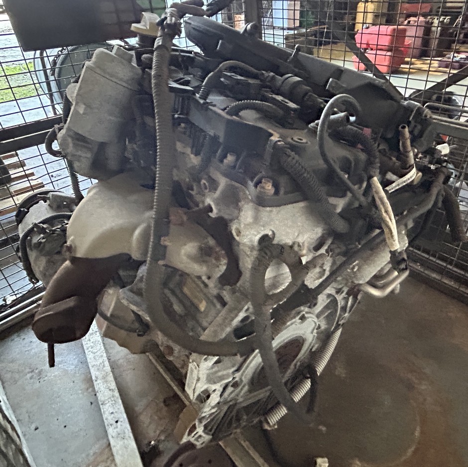Holden V6 Petrol Engine in Cage