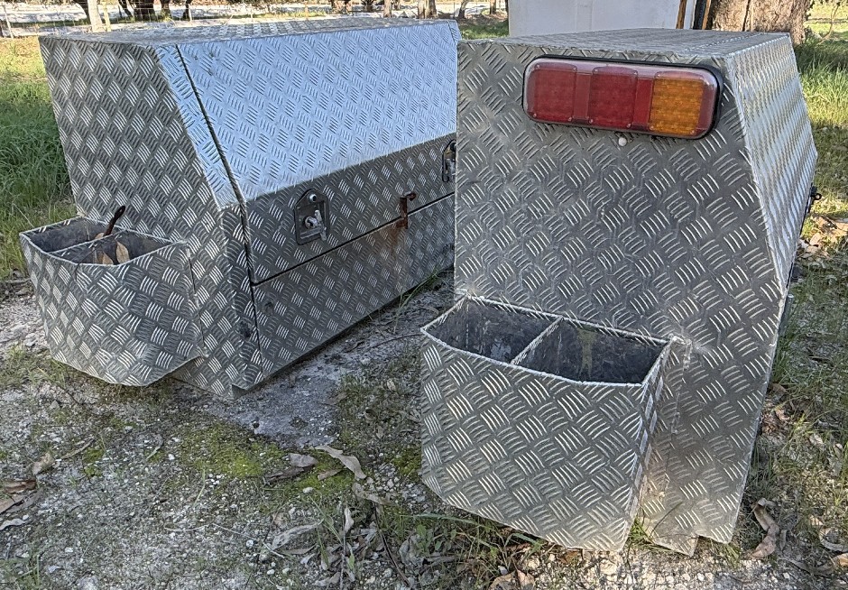 2x Aluminium Ute Truck Tool Boxes