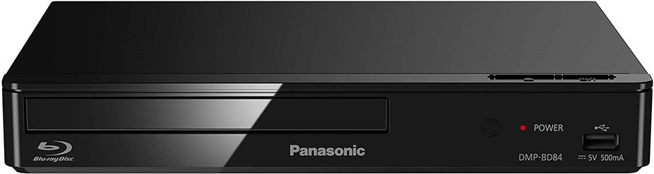 PANASONIC Compact DVD and Blu-Ray Player with LAN and HDMI Cable, Colour: B