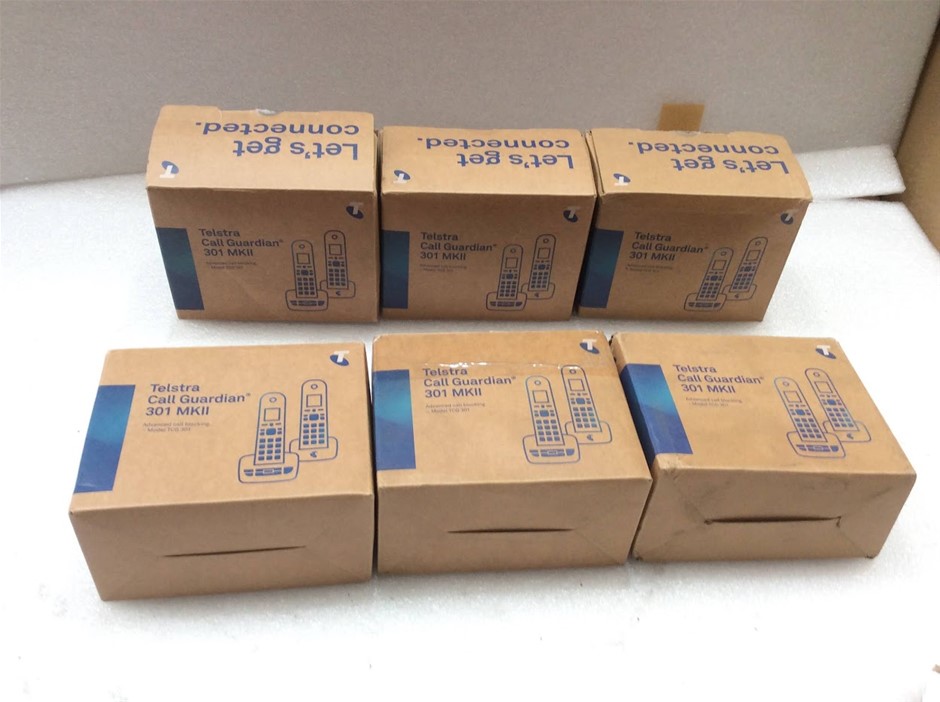Telstra Call Guardian 301 MKII Cordless Phone (Lot of 6)