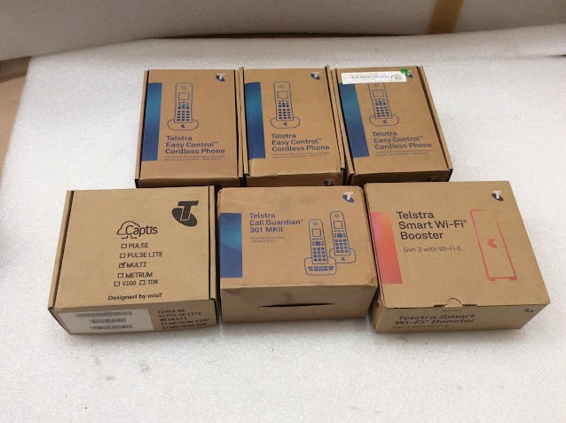 Telstra Smart WiFi Gen 3 WiFi 6& 301 MKII TCG 301 Cordless&TEC-C(Lot of 6)
