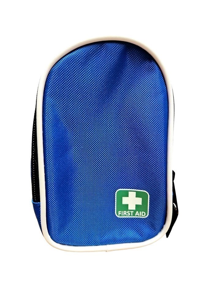 5 x Small Curve Premium Pouch Case, 16cm x 11cm, Blue.