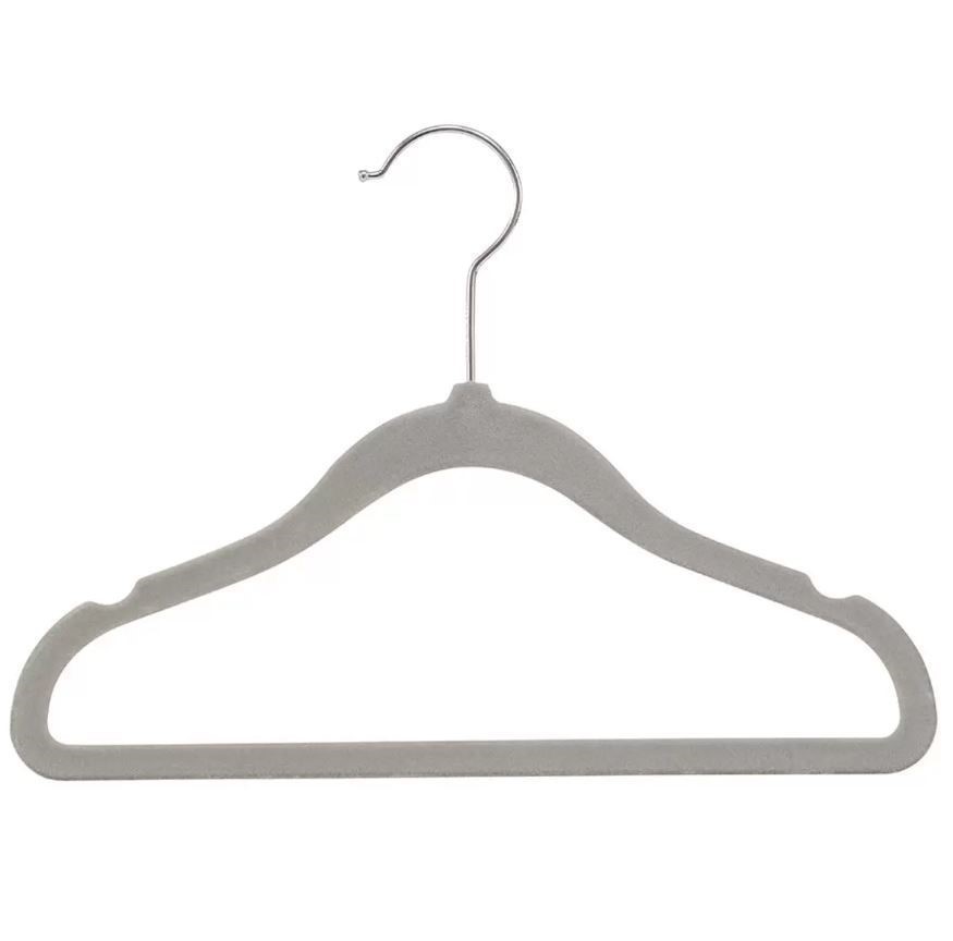 FLOCKED Pack of 25pc Ultra-Thin Non-Slip Kids Childrens Clothing Hangers.