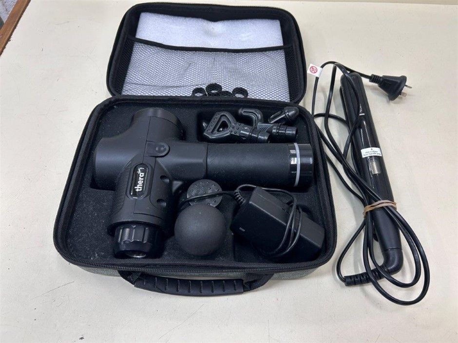 THERA + Massage Gun & Remington Hair Straightener