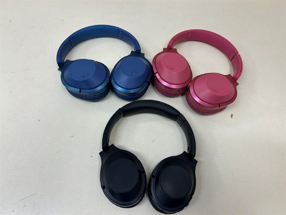 3 x Assorted LIQUID EARS Wireless Bluetooth Headphones