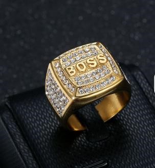 Italy Stamps 925 Silver Hip Hop Men's Ring (Stamps)-10 US