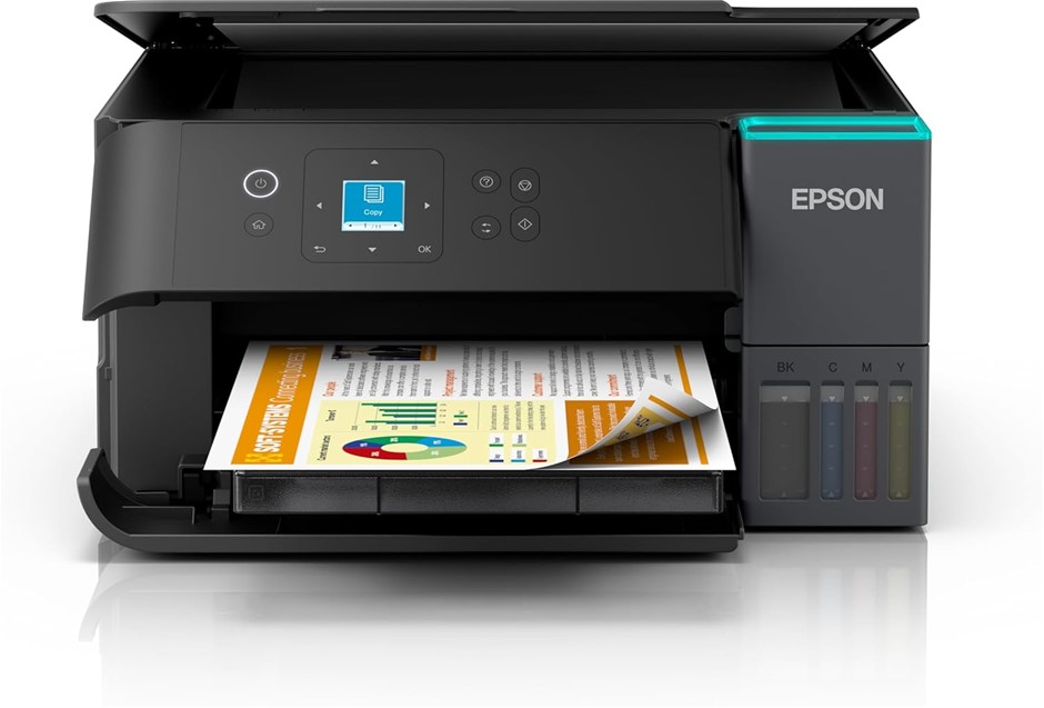 EPSON EcoTank ET-2950 Multifunction Printer, Black. NB: Minor Use.