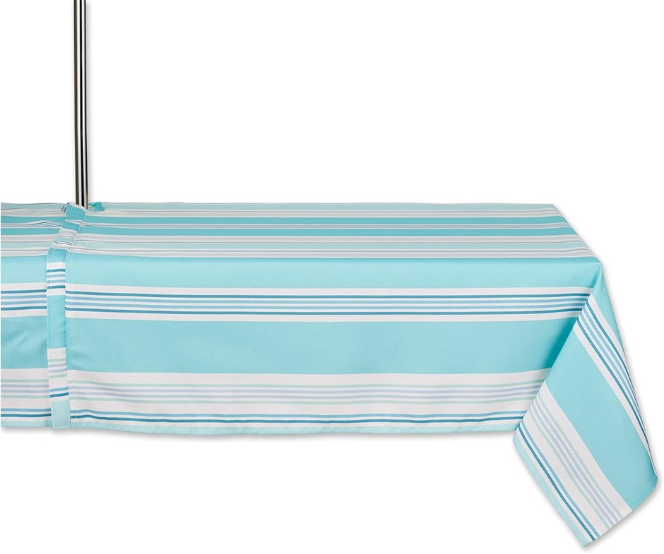 DII Indoor/Outdoor Tabletop Collection Multi-use, Machine Washable, Striped