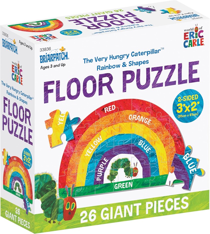 Briarpatch The World of Eric Carle The Very Hungry Caterpillar 2-Sided Floo