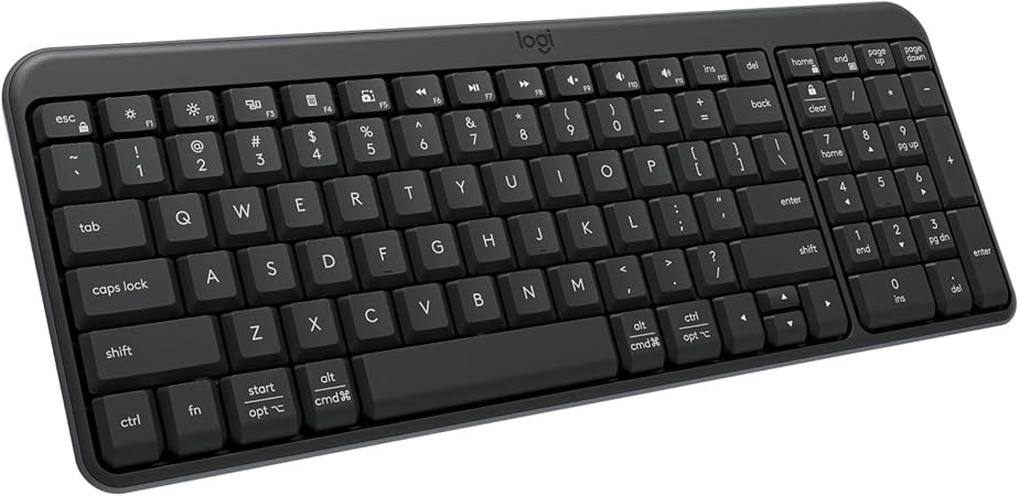 Logitech K250 Bluetooth Wireless Keyboard - Graphite. NB: Minor use, not in