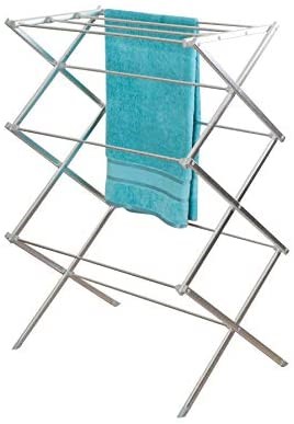 L.T. Williams 10 Rail Aluminium Concertina Airer, 4643L. NB: Slightly Damag
