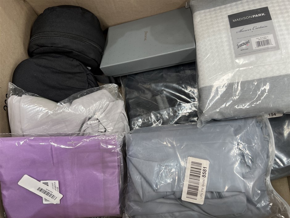 9 x Assorted Curtains/Bedding Products; Incl. Curtains, Travel Pillows & Mo