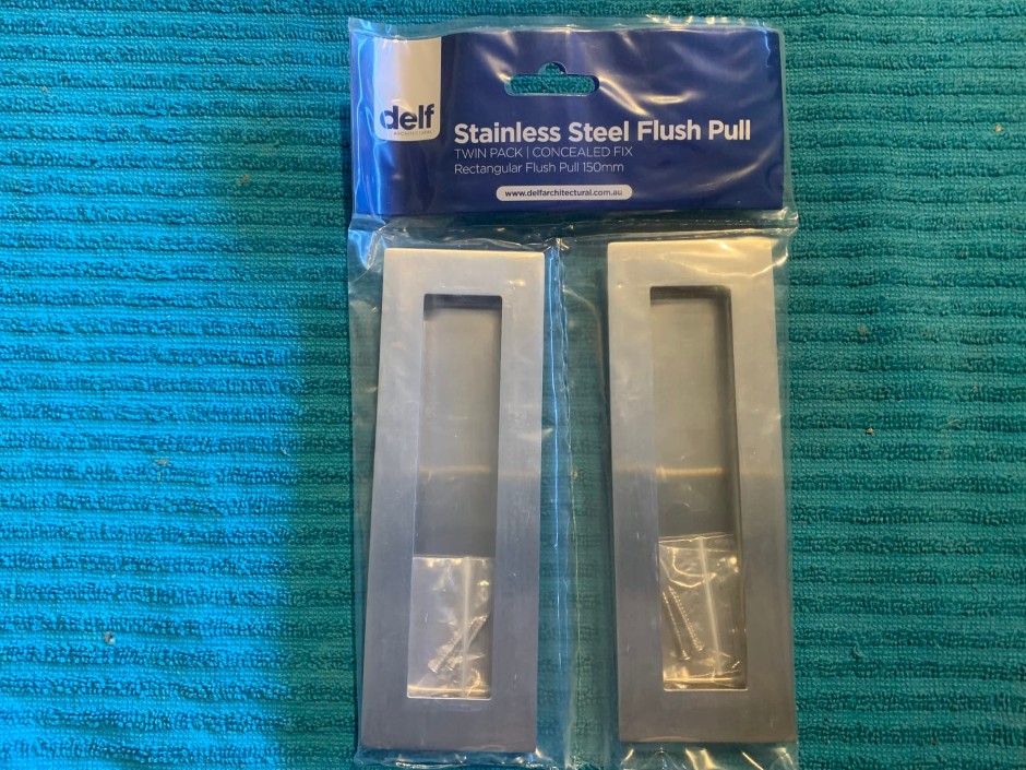 2 x Boxes of Delf Rectangular Flush Pull (Unused)