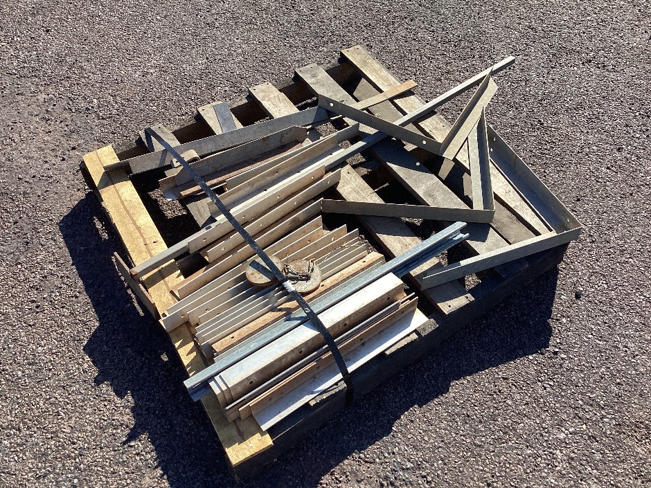 Pallet of Assorted Steel Brackets