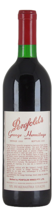 Penfolds Bin 95 Grange Hermitage 1989 (1x 750mL), SA.