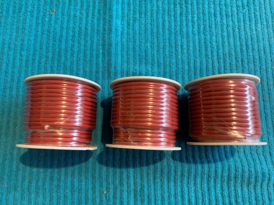<p>3 x Reels of Automotive Cable (Unused)</p>