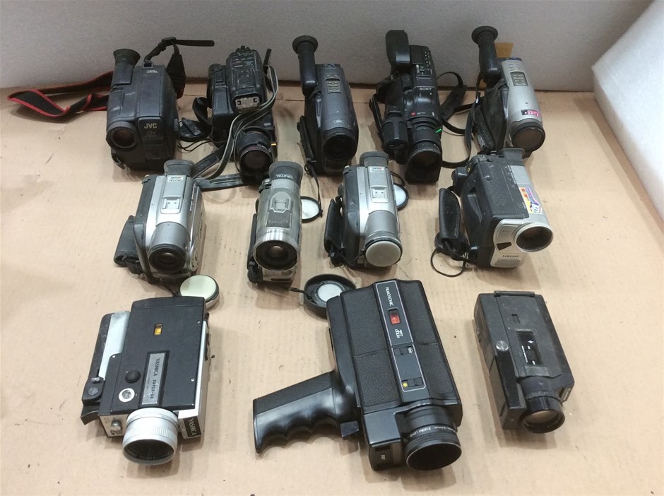 Mixed Brand Camcorder Collection (Lot of 12)