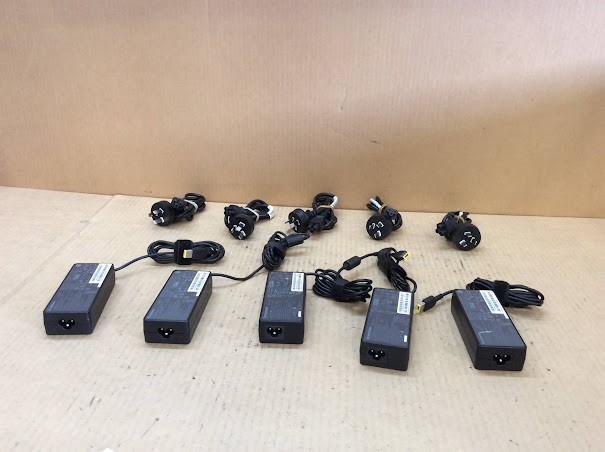 Lenovo 90W Large-Square Tip Laptop Chargers (Lot of 5)