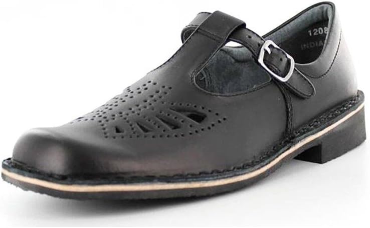 HARRISONS Kid's Indiana Youth School Shoe, UK2, Black Hi-Shine, 134387. NB: