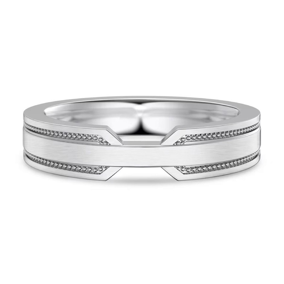 Intricate Band 925 Sterling Silver Ring - Size 9