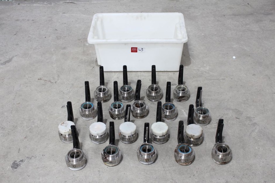 <p>Quantity of “Keystone” Stainless Steel Butterfly Valves 50mm</p>