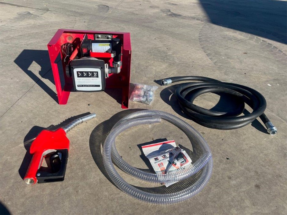 12V Fuel Transfer Pump with meter(Unused)
