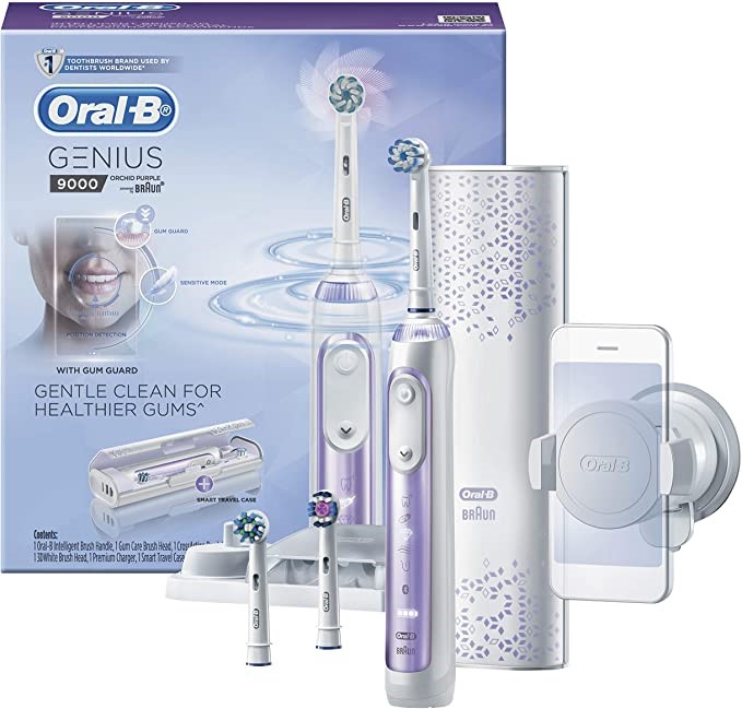 ORAL-B GENIUS 9000 Orchid Purple, Bluetooth. NB: no brush