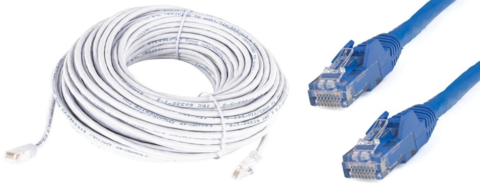 BUNDLE of Monoprice 100148 Cat5e Ethernet Patch Cable - Network Internet Co