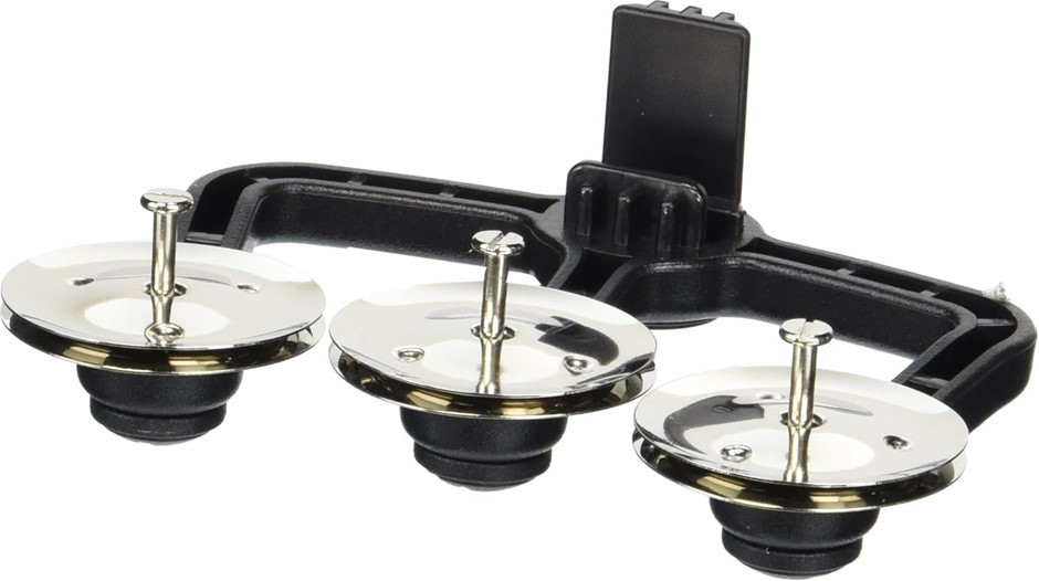 Latin Percussion LP Sound Enhancer RAW Series Jingle, 3 pairs of nickel-pla