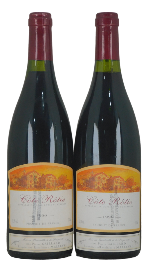 Pierre Gaillard Cote Rotie 1999 (2x 750mL), France.