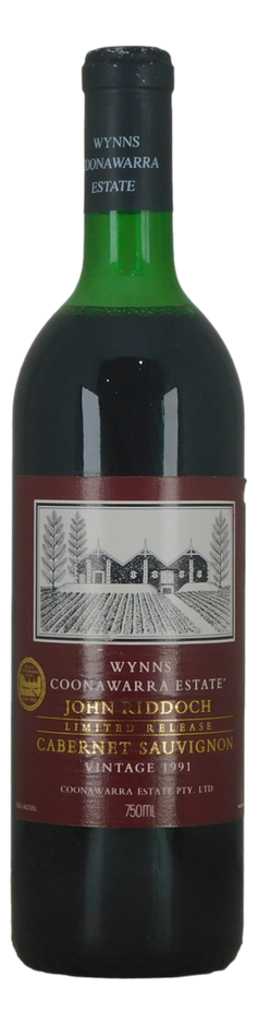 Wynns John Riddoch Ltd Release Cab Sauv 1991 (1x 750mL) Coonawarra, SA.
