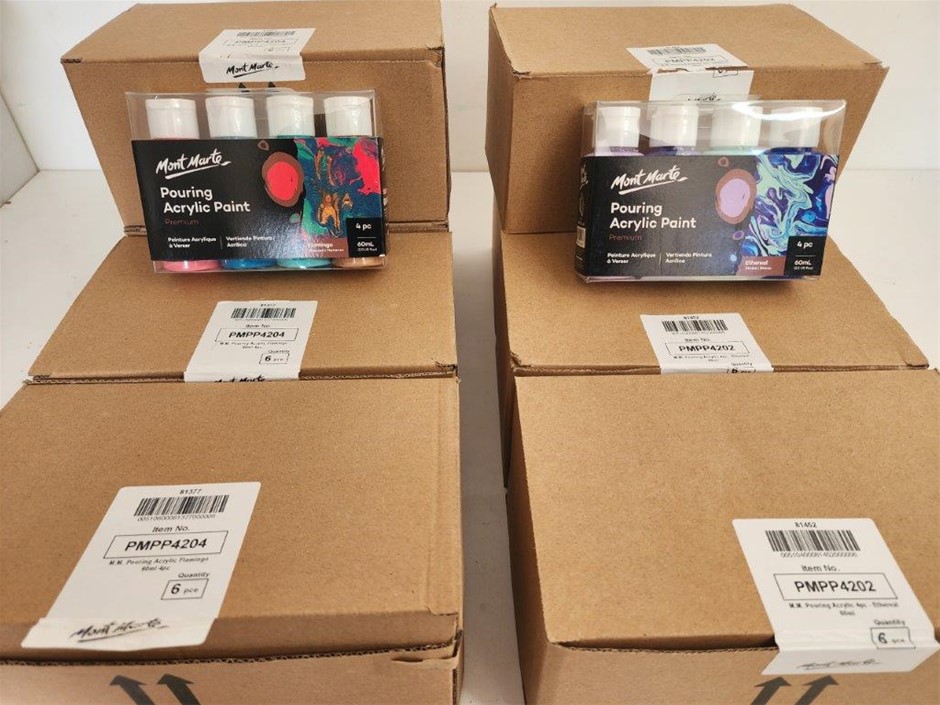 Box of Mont Marte Pouring Acrylic Paint Premium - New