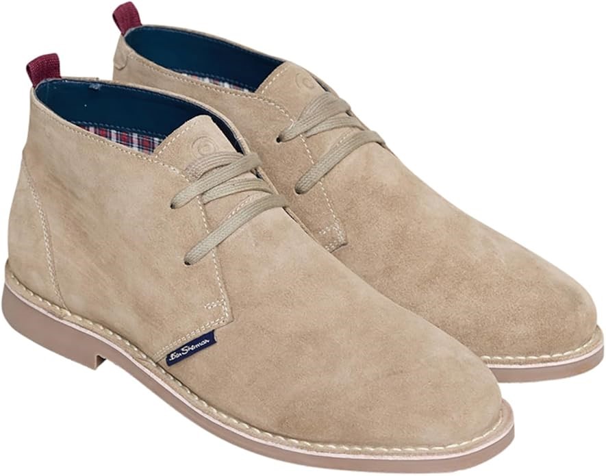 BEN SHERMAN Men's Hemmings Boot, Size US11/UK10, Sand Suede, BS13302. RRP: