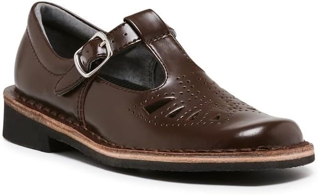 HARRISONS Kid's Indiana Youth School Shoe, Size UK5, Brown Hi-Shine, 134387