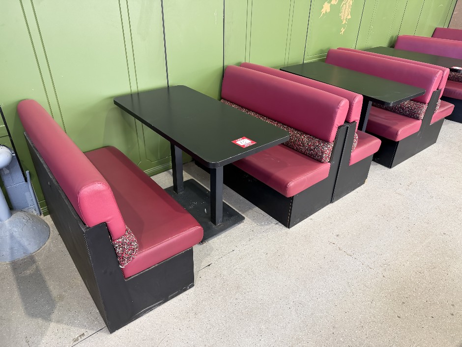 Double Sided Banquette Booths