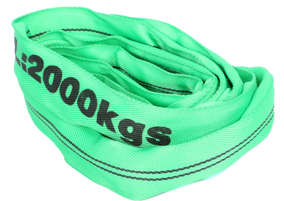 4 x Round Lifting Sling, WLL 2000kg x 1.5M (With Test Cert).