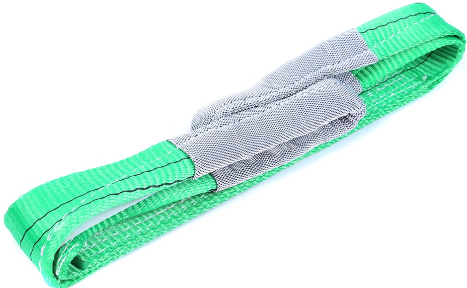 4 x Flat Webb Lifting Sling, WLL 2000kg x 1M (With Test Cert).