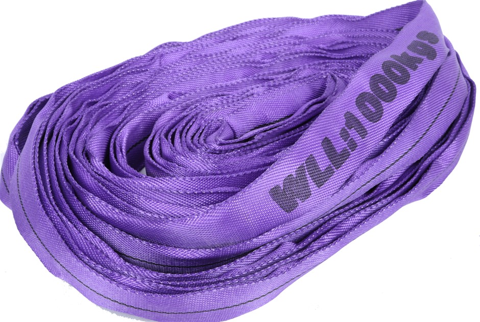 2 x Round Lifting Sling, WLL 1000kg x 8M (With Test Cert).